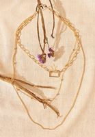 Bayan Altın Çoklu Zincir Kolye