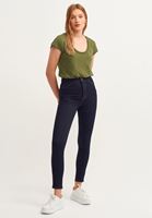 Bayan Mavi Ultra Yüksek Bel Denim Pantolon