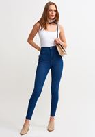 Bayan Mavi Ultra Yüksek Bel Denim Pantolon