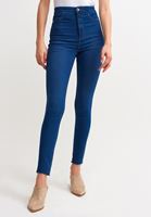 Bayan Mavi Ultra Yüksek Bel Denim Pantolon