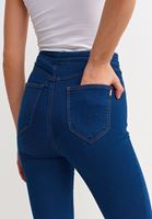 Bayan Mavi Ultra Yüksek Bel Denim Pantolon