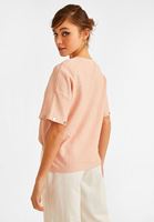 Bayan Pembe Çıkarılabilir Çıtçıt Detaylı Sweatshirt