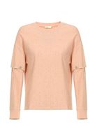 Bayan Pembe Çıkarılabilir Çıtçıt Detaylı Sweatshirt