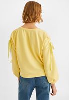 Bayan Sarı Kol Detaylı Sweatshirt