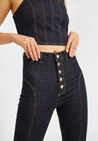 Bayan Mavi  Ultra Yüksek Bel Denim Pantolon