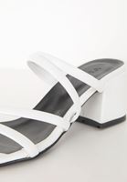 Women White Heeled Sleepers