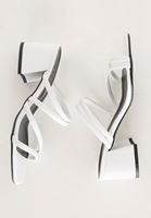 Women White Heeled Sleepers