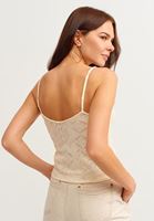 Bayan Bej Dokulu İnce Askılı Atlet