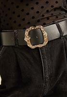 Bayan Siyah Toka Detaylı Kemer