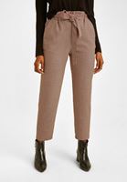 Women Black Checked Detailed Pant