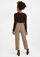 Women Black Checked Detailed Pant
