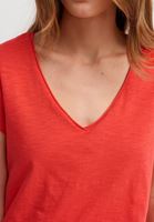 Bayan Kırmızı V Yaka Tişört