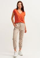 Bayan Kırmızı V Yaka Tişört