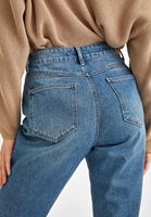 Bayan Mavi Ultra Yüksek Bel Mom Jean Pantolon