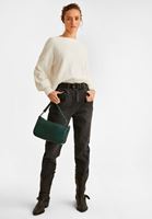 Bayan Krem Balon Kollu Kazak