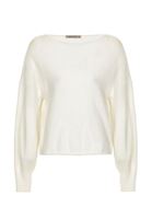 Bayan Krem Balon Kollu Kazak