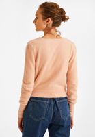 Bayan Pembe Kruvaze Triko Kazak