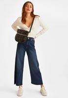 Bayan Krem Kruvaze Triko Kazak