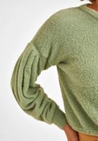 Bayan Yeşil Balon Kollu Kazak