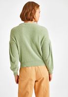 Bayan Yeşil Balon Kollu Kazak