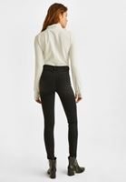 Bayan Siyah Ultra Yüksek Bel Skinny Denim Pantolon