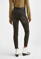 Bayan Gri  Yüksek Bel Skinny Denim Pantolon