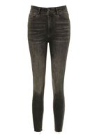 Bayan Gri  Yüksek Bel Skinny Denim Pantolon