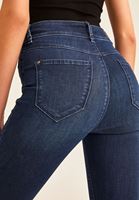 Bayan Mavi Yüksek Bel Skinny Denim Pantolon