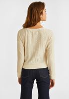 Bayan Ekru V Yaka Bluz