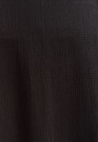 Bayan Siyah Yırtmaç Detaylı Midi Boy Etek