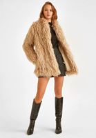 Bayan Siyah Cep Detaylı Kaplamalı Mini Etek