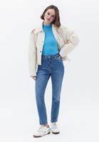 Bayan Mavi Yüksek Yaka Atlet