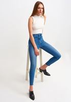 Bayan Krem Yüksek Yaka Atlet