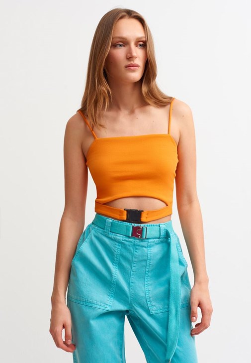 Turuncu Toka Detaylı Atlet