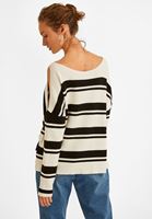 Bayan Çok Renkli Çizgi Detaylı Triko Kazak