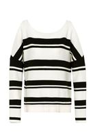 Bayan Çok Renkli Çizgi Detaylı Triko Kazak