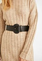 Bayan Siyah Beli Lastikli Tokalı Kemer