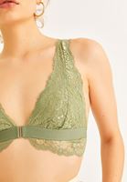 Bayan Yeşil Dantelli Büstiyer