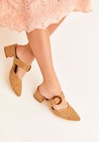 Bayan Bej Hasır Detaylı Terlik