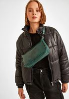 Bayan Yeşil Dokulu Baget Çanta