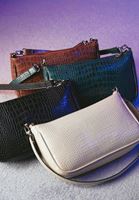 Bayan Bej Dokulu Baget Çanta