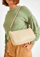 Bayan Bej Dokulu Baget Çanta