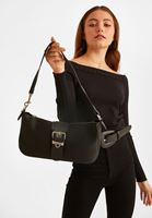 Bayan Siyah Toka Detaylı Çanta