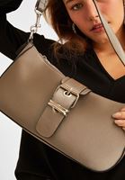 Bayan Gümüş Toka Detaylı Çanta