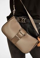 Bayan Gümüş Toka Detaylı Çanta