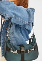 Bayan Yeşil Toka Detaylı Çanta