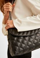 Bayan Siyah Zincir Detaylı Kapitone Çanta