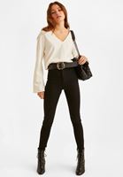 Bayan Siyah Zincir Detaylı Kapitone Çanta