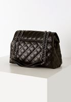 Bayan Siyah Zincir Detaylı Kapitone Çanta