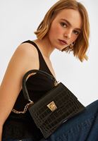 Bayan Siyah Toka Detaylı Askılı Çanta